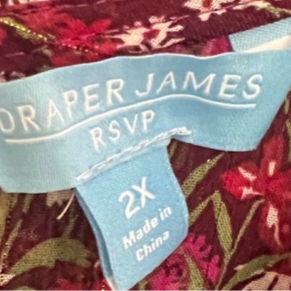 Draper James Long Sleeve Floral Dress with Pockets 2X - Picture 2 of 8